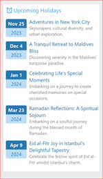[fi4a.com] [XenCustomize] Holidays Manager: Vacations, Trips & Travel-related CMS